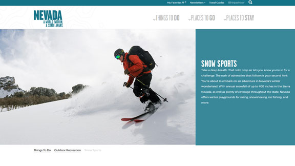 Screen shot of Ski Nevada